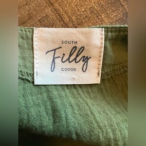 Green long cotton dress